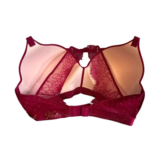 Victoria’s Secret T-shirt Lightly Lined Wireless Lace Bra Pink 34DDD #2047 - Picture 2 of 4